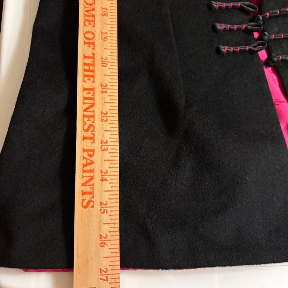 Vintage Asian Floral Embroidered Cashmere Silk Mandarin Jacket Frog Clotures - Picture 11 of 11